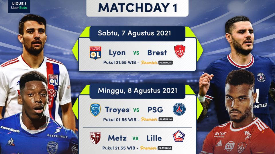 Live Streaming Ligue 1 Matchday 1 2021