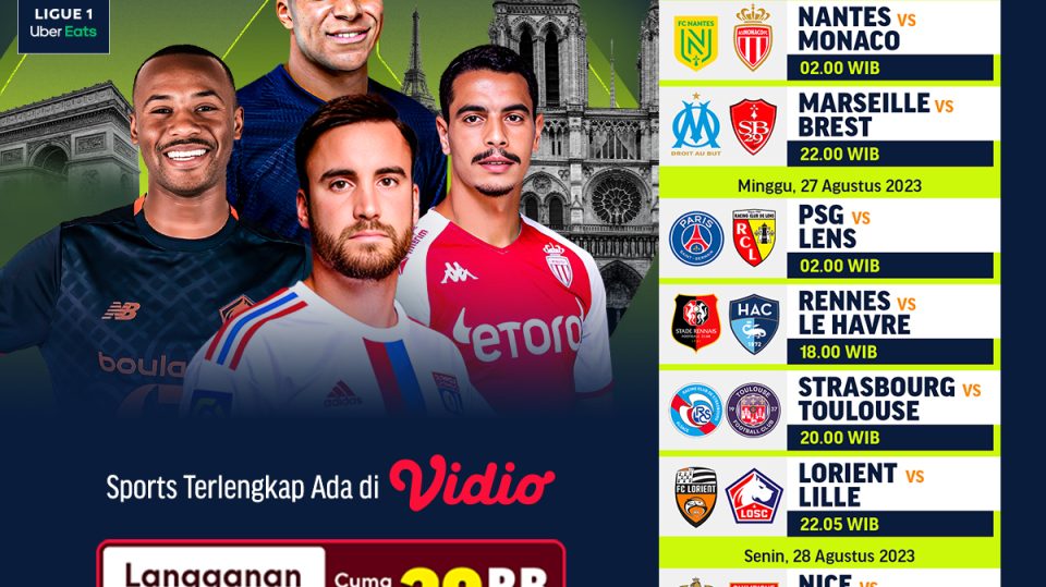 jadwal dan live streaming Ligue 1