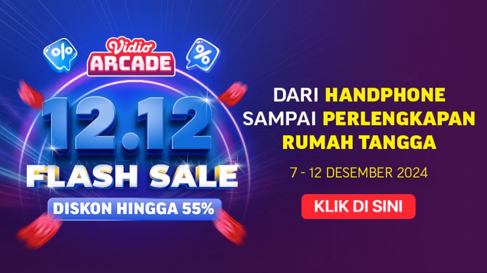 12.12 Flash Sale Vidio Arcade