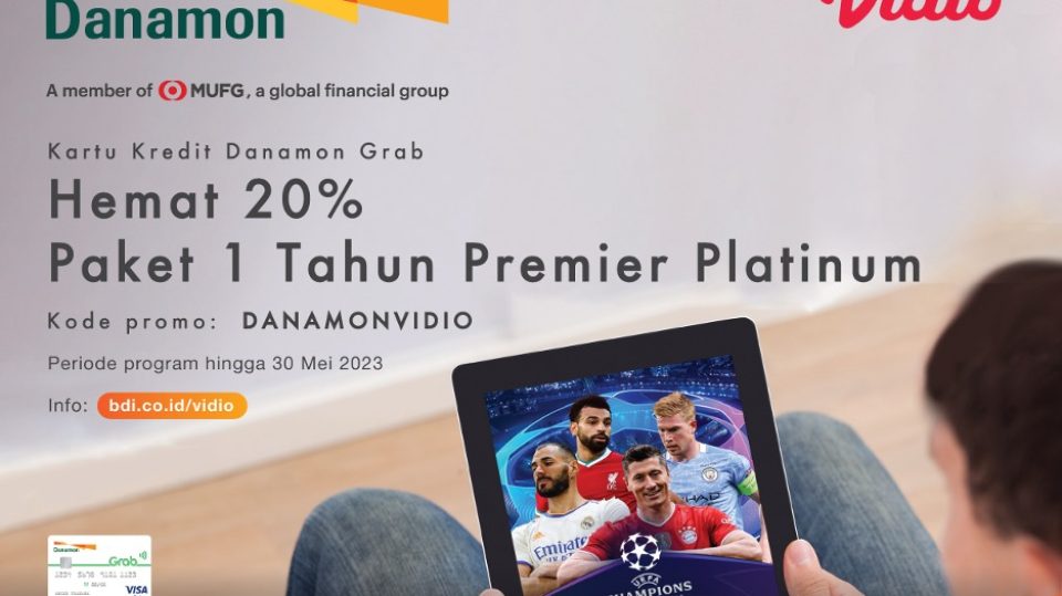 Promo Kartu Kredit Danamon x Grab di Vidio