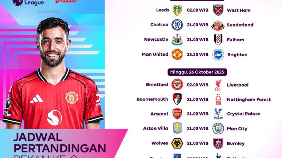 Saksikan Premier League pekan ke-9 eksklusif di Vidio. (dok. vidio.com)
