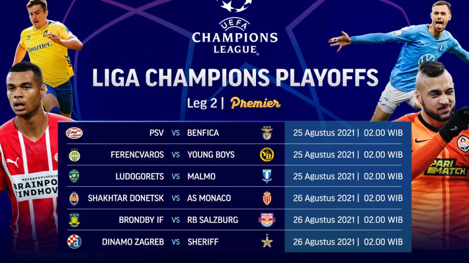 Jadwal Liga Champions 2021 Babak Play-off Leg 2