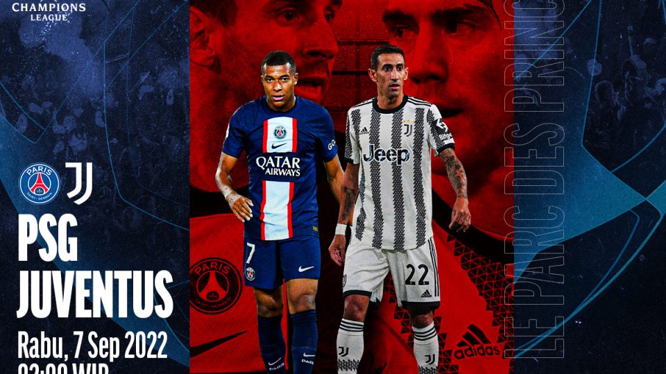 Link Live Streaming PSG vs Juventus di Liga Champions 2022/23