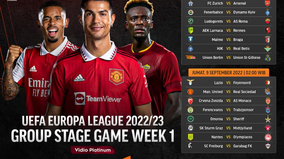 Jadwal Lengkap Liga Europa 2022/23 Matchday 1