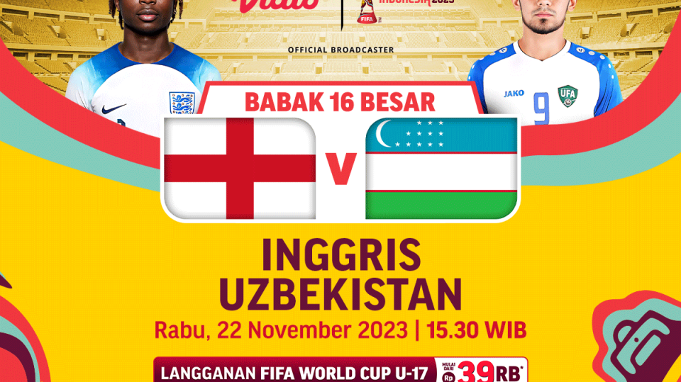 Jadwal dan Link Streaming Inggris vs Uzbekistan, Rabu (22/11/2023). Piala Dunia U-17 2023