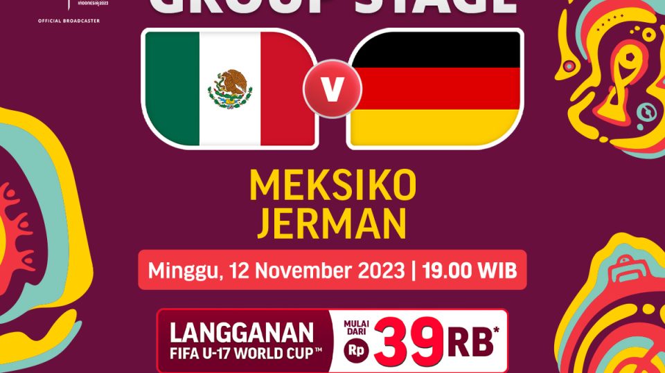 Jadwal link streaming Meksiko vs Jerman, Piala Dunia U-17 2023
