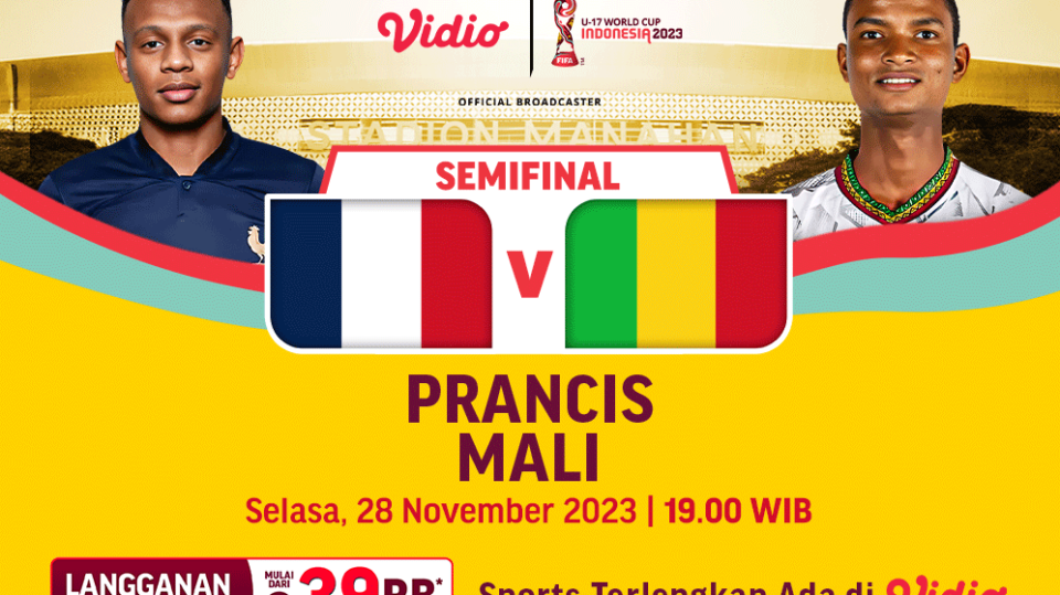 Jadwal link streaming Prancis vs Mali, Selasa (28/11/2023). Piala Dunia U-17 2023