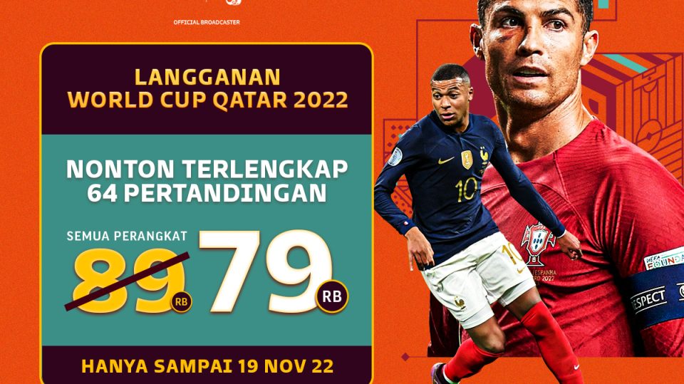 Promo paket early bird Piala Dunia 2022