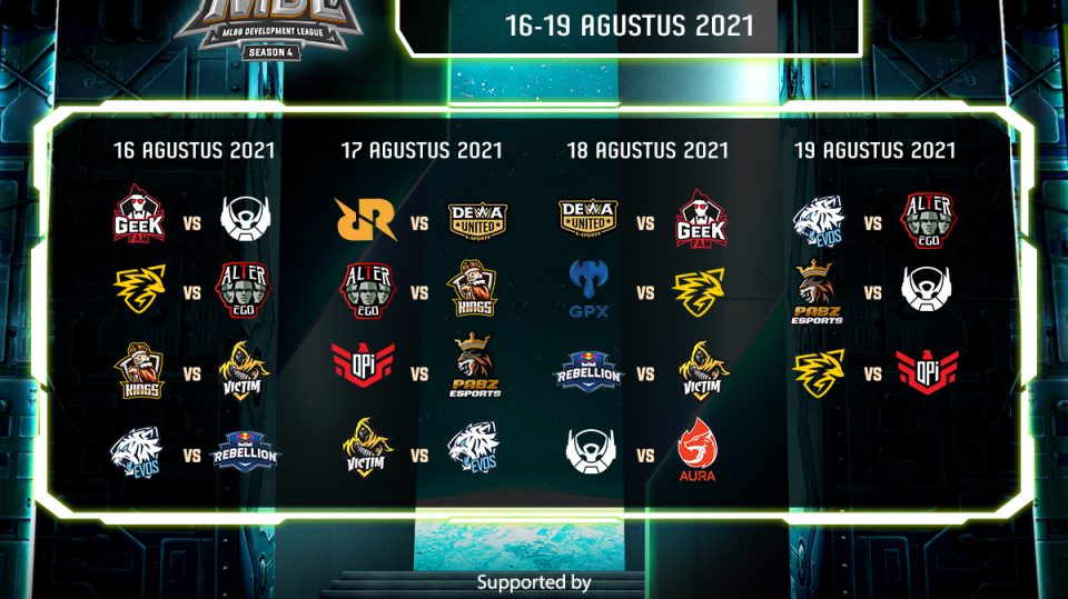 Nonton live streaming MDL ID Regular Season 4, Kamis 19 Agustus 2021