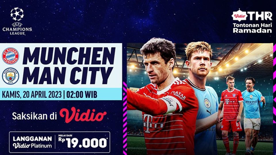 Live Streaming Bayern Munchen vs Manchester City