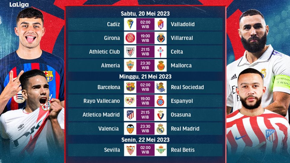Jadwal Live Streaming Liga Spanyol Matchday 35