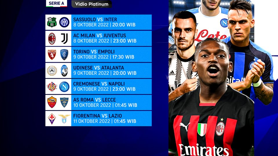 Jadwal Lengkap Serie A Italia 2022/23 Pekan 9