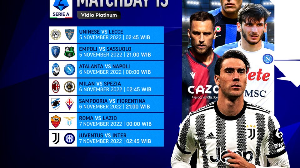 Jadwal Lengkap Liga Italia 2022/23 Pekan 13