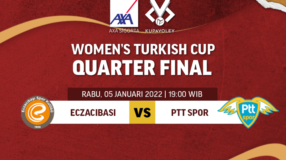 Live Streaming Perempat Final Piala Voli Turki Putri 2021/22: Eczacibasi Dynavit Vs PTT