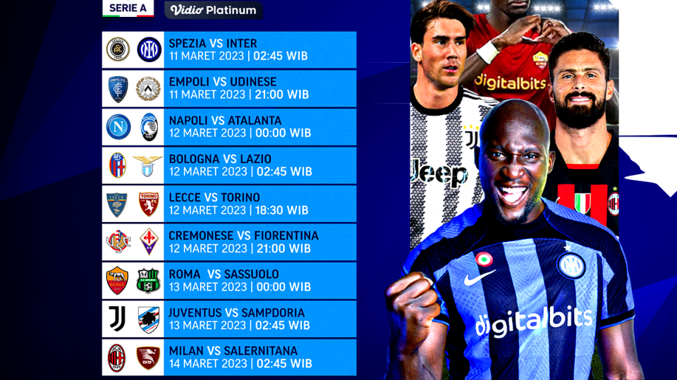 Siaran langsung Liga Italia 2022/2023 matchday 26
