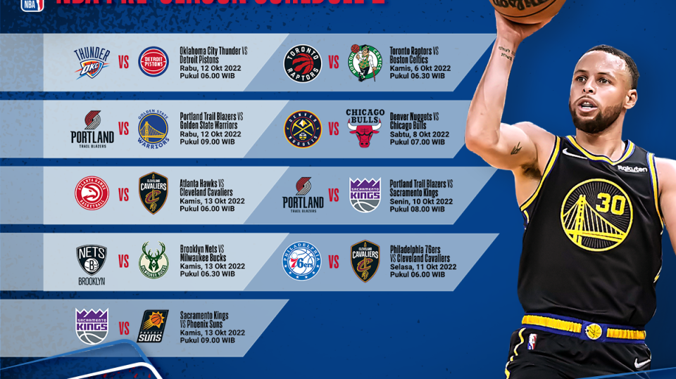 Jadwal NBA Preseason 2022