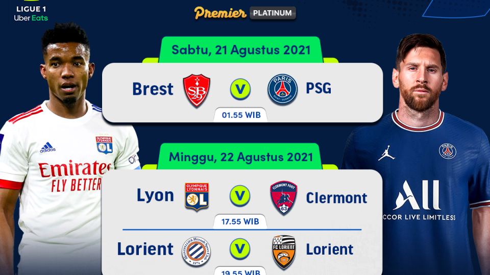 Link Nonton Live Streaming Ligue 1 Prancis Matchday 3 2021