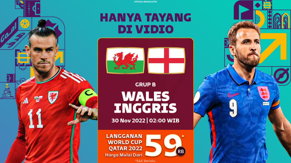 FIFA World Cup Qatar 2022: Wales VS Inggris