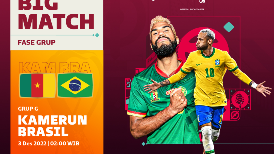 Kamerun VS Brasil | Piala Dunia 2022