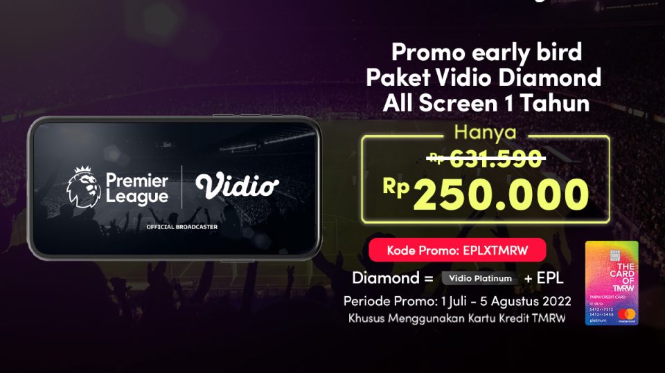 Promo Paket Vidio Diamond TMRW