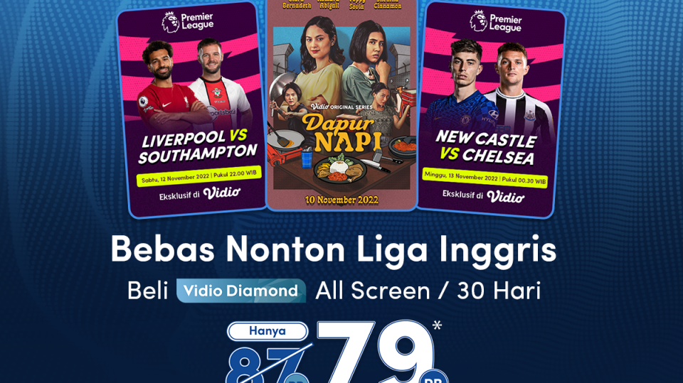 voucher Vidio Diamond All Screen di TIX ID