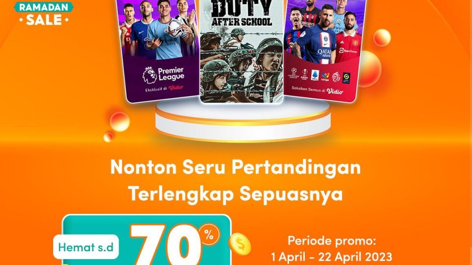 Shopee Big Ramadhan Sales! Tontonan Seru di Vidio Diskon s/d 70%*