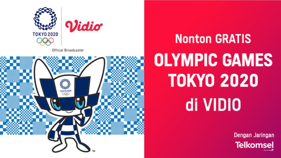 Cara Nonton Olimpiade Tokyo 2020 untuk Pengguna Telkomsel, Nonton GRATIS di Vidio!